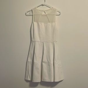 White backless dress